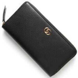Gucci GG Marmont Long Wallet Round Zipper Black
